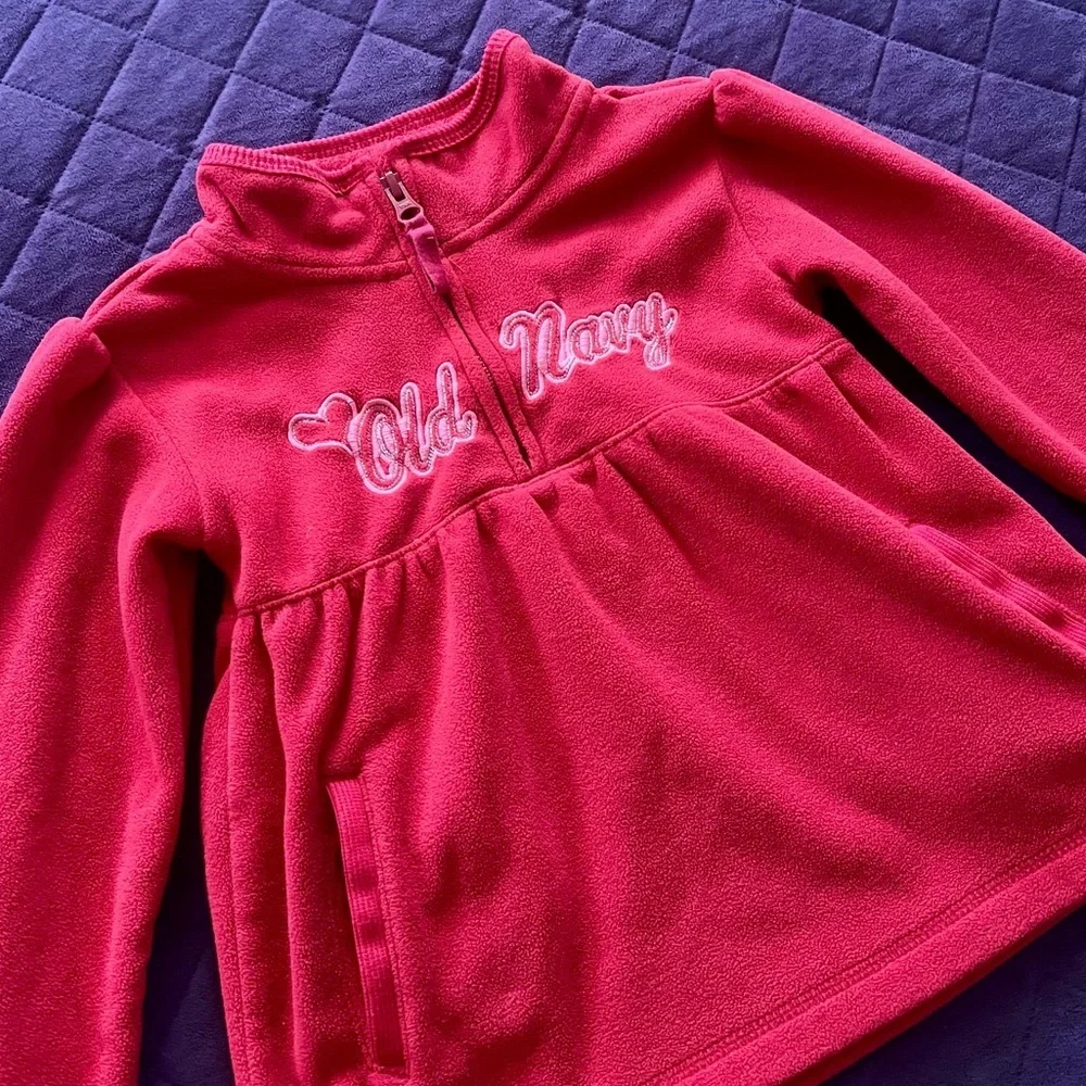 Old Navy Girls Red Fleece Sweatshirt
